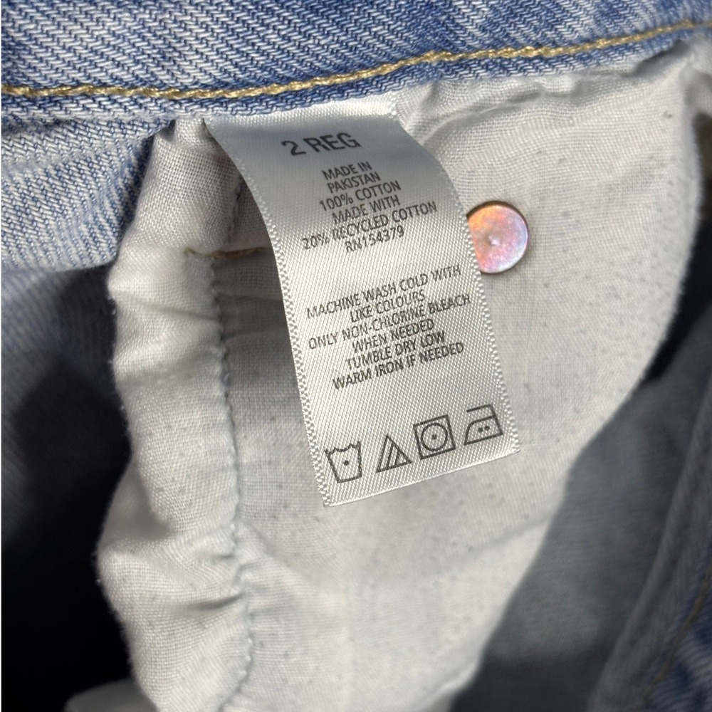 Aeropostale Light Wash High Rise Baggy Jeans Women 2 Reg - Picture 7 of 7